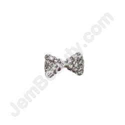  Nail Gem Simple Rhinestone Bow Medium 