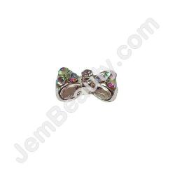  Nail Gem Bow Loop AB Stones Small 