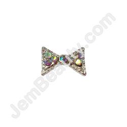  Nail Gem Bow AB Stones Medium 