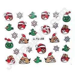  Sticker 3D Xmas Angry Birds 