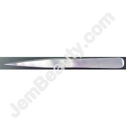  Tweezer Pointed Silver Medium 4.5\" 