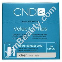  CND Velocity Tips Clear 1 50/Pack 