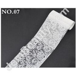  Foil White Lace 7 1 ROLL 