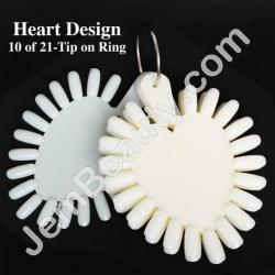  Polish Display Heart 21 10pcs/Bag 