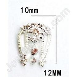  Nail Gem Alloy Silver Large 