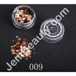  Nail Sequins Multi 09 Red Green 1.5 g 