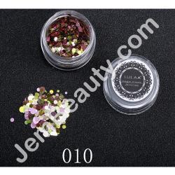  Nail Sequins Multi 10 Pale Pink 1.5 g 