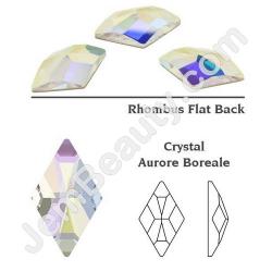  Swarovski Rhombus AB 4/Pack 