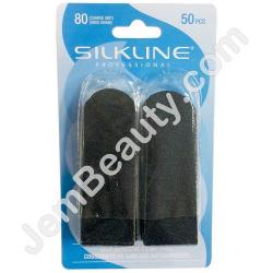  Silkline Filing Pads 80 Grit 50/Pack 