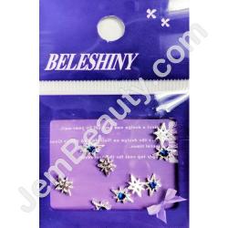  Nail Gem Compass Star Blue 10/Pack 