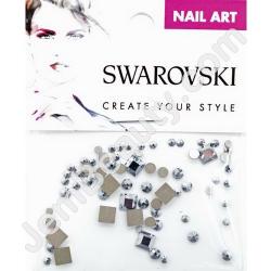  Swarovski Mixed Square L Chrome 57 pcs/Bag 