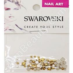  Swarovski Mixed Square Aurum 62 pcs/Bag 