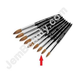  Spade 8 Acrylic Brush BLK 