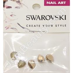  Swarovski Ptd Bck Pear Rose Gld 5pcs/Pack 