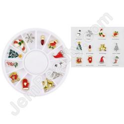  Nail Gem XMAS Assorted 3 Wheel 