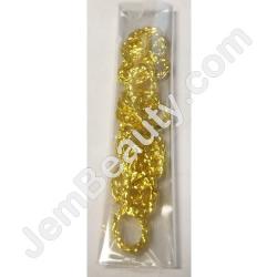  Nail Gem Gold Oval Braid 9x7 20pcs/Bag 