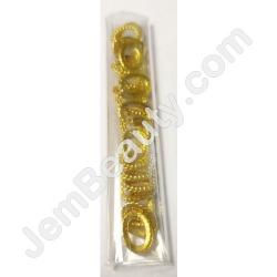  Nail Gem Gold Oval 8x6 20pcs/Bag 