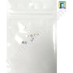  Nail Gem Square Crystal AB 10/Pack 