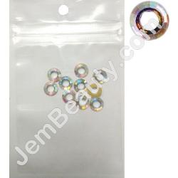  Nail Gem Ring Crystal AB Large 10/Pack 