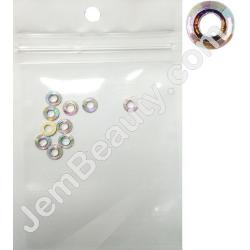  Nail Gem Ring Crystal AB 10/Pack 