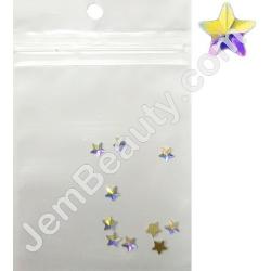  Nail Gem Star Crystal AB 10/Pack 