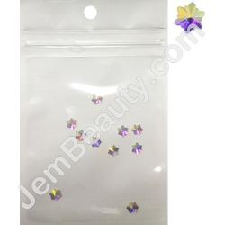  Nail Gem Snowflake Crystal AB 10/Pack 