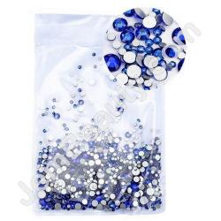  Rhinestones Multi Sz Blue 1440/Pack 