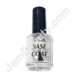  Empty Glass Bottle Base Coat .5 oz 