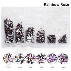  Rhinestones Multi Sz Rainbow 1700/Pack 