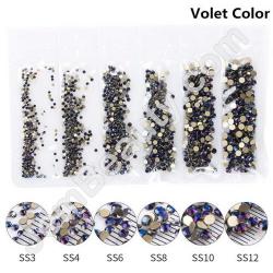  Rhinestones Multi Sz Violet 1770/Pack 