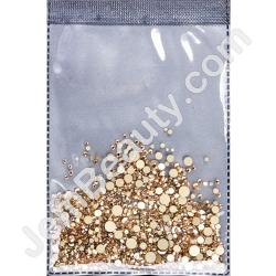  Rhinestones Multi Sz Col Topaz 1440/Bag 