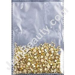  Rhinestones Multi Sz Gold AB 1440/Bag 