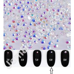  Rhinestones SS6 White AB 1440/Pack 