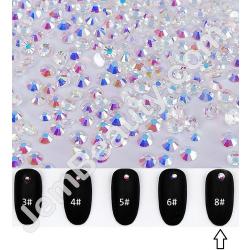  Rhinestones SS8 White AB 1440/Pack 