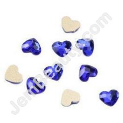  Gem Stone Heart Sapphire 10/Pack 