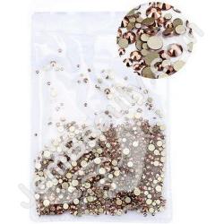  Rhinestones Multi Sz Rose Gold 1000/Pack 