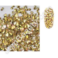  Rhinestones Multi Sz Yellow AB 1440/Pack 