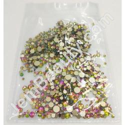  Rhinestones Multi Sz Grn Pnk AB 1440/Pack 