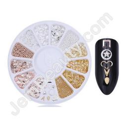  Metal Shapes Mix ROSE GLD SLV 1 Wheel 