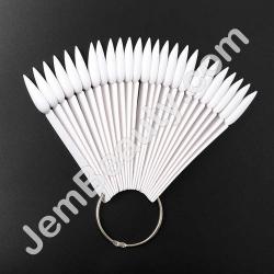  Display Ring Stiletto White 40pcs/Set 