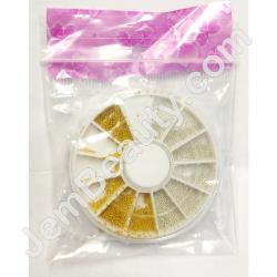  Mini Beads Silver Gold Wheel 