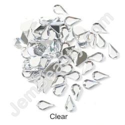  Rhinestone Teardrop Crystal 100/Pack 