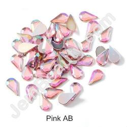  Rhinestone Teardrop Pink AB 100/Pack 