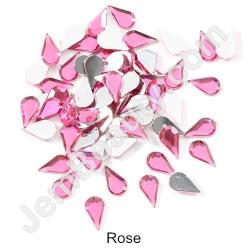  Rhinestone Teardrop Rose 100/Pack 