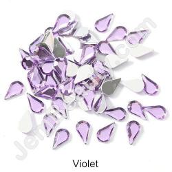  Rhinestone Teardrop Violet 100/Pack 