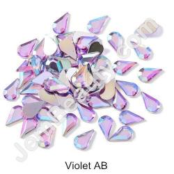  Rhinestone Teardrop Violet AB 100/Pack 