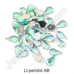  Rhinestone Teardrop Peridot AB 100/Pack 