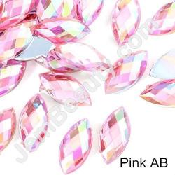  Rhinestone Horse Eye Pink AB 100/Pack 