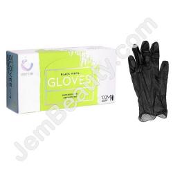  Colortrak Gloves Vinyl BLK M 100/Box 