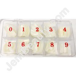  OmMe Tips Crystal Natural 1-9 500/Box 